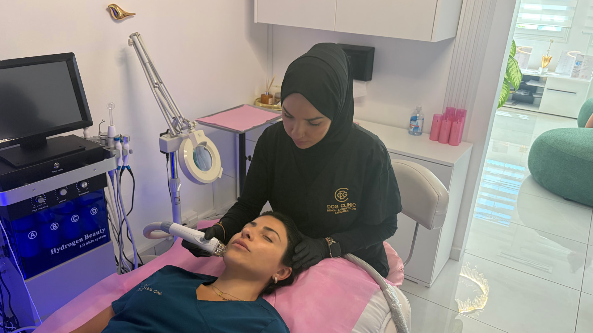 The treatment room at DCG Clinic in Limassol